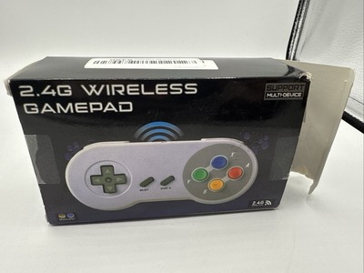 (2) Wireless SNES Super Nintendo Entertainment System Gamepad - USB Connect NEW