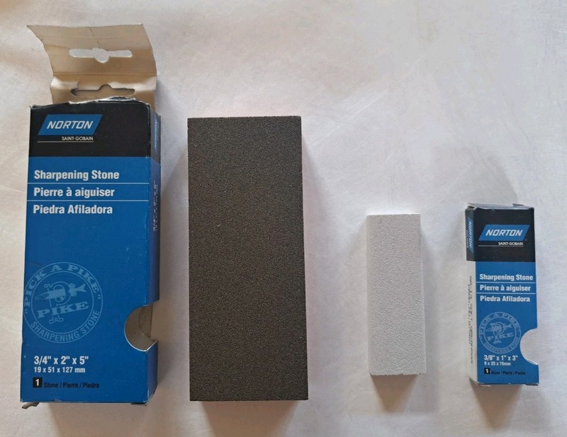 Norton IB45 Comb. and Norton SB-13 Soft Arkansas Sharpening Stones Brand New