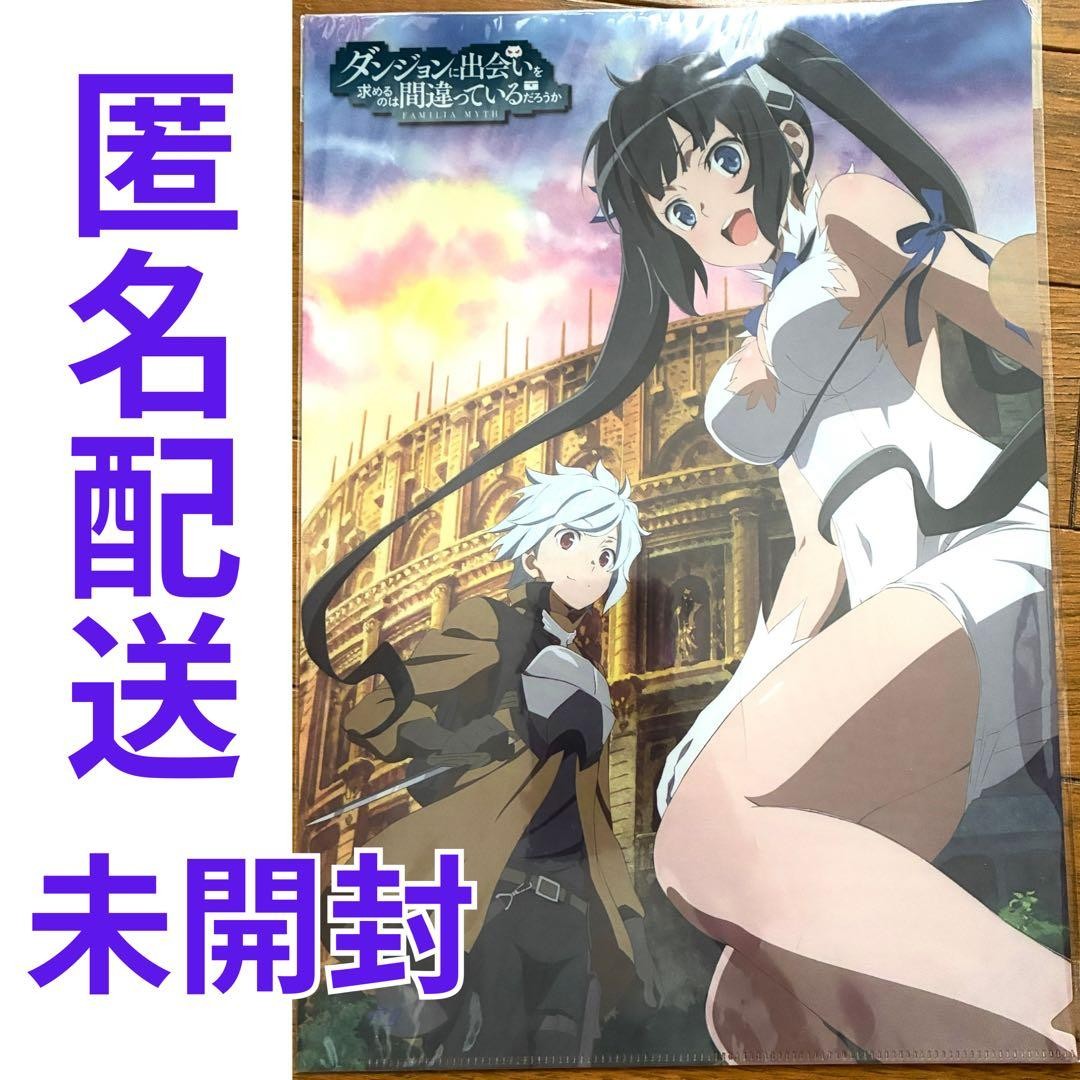 Danmachi Hestia & Bell A4 Clear File Unopened Anime Character Goods