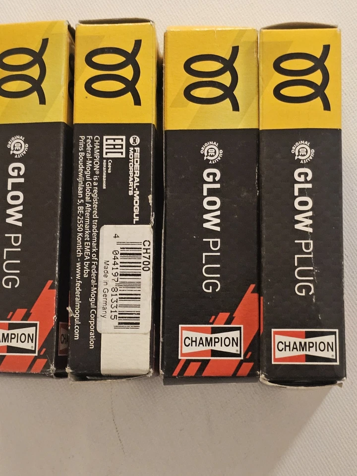 4XNEW GLOG PLUGS CHAMPION FOR VW 1.4TDI 1.9D 2.0 TDI N10591602 N10591603 CH700 - Image 4 of 4