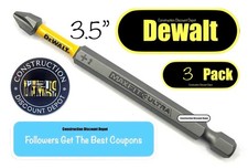 3 Pack Dewalt Maxfit Ultra PH2 Drill Bit Impact Ready Phillips 2    3.5" In