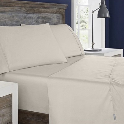 Columbia Omni Shield Super Soft Sateen Full sheet Set Stain Repellent, FOSSIL