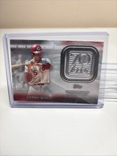 2021 Topps 70th Anniversary Commemorative Chase Logo Patch #JB Johnny Bench Reds