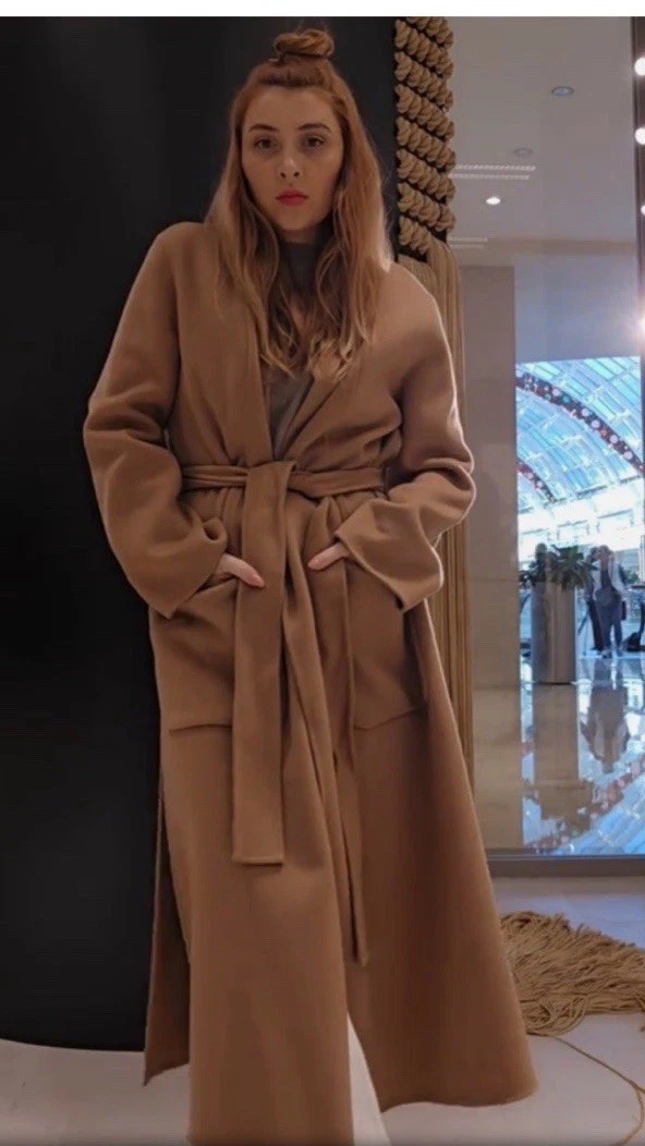 ZARA ZW COLLECTION 100percent WOOL COAT CAMEL NEW FW24/25 Size L 8491/253 RRP £189.99 image 4