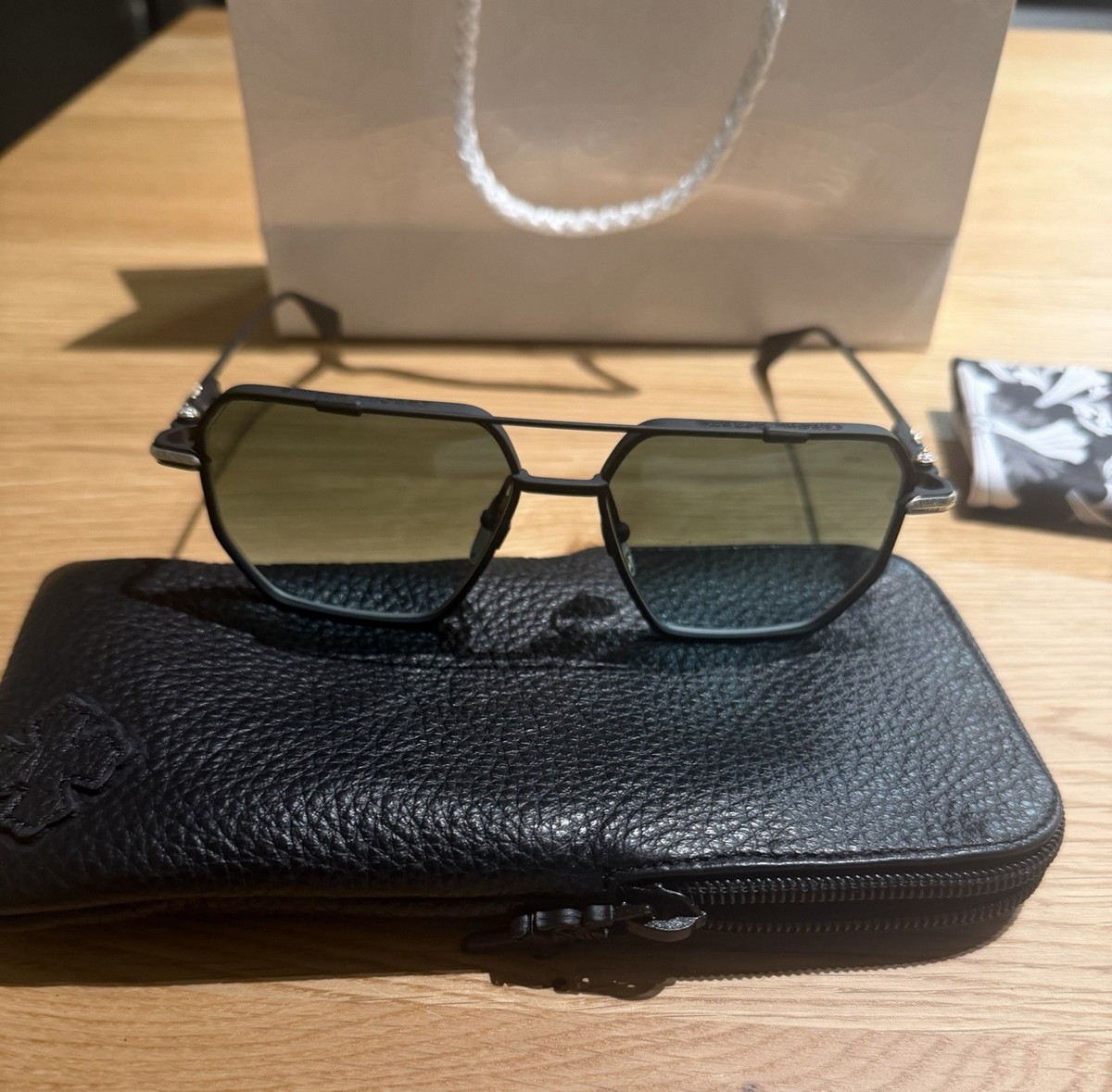 Chrome Hearts Men's Phunk Matte Black Sunglasses w/receipt | eBay