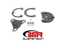 Bmr Caster Camber Plates Steel Powder Coated Black Hammertone Mustang 15-26
