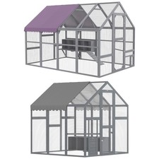 PawHut Large Chicken Run with Waterproof  Anti-UV Cover