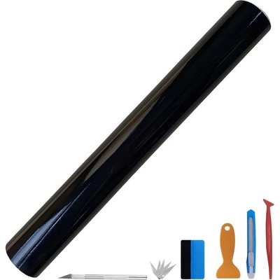 Auto Folie Schwarz 100x300cm Blasenfrei Glanz Matt Carbon Vinyl