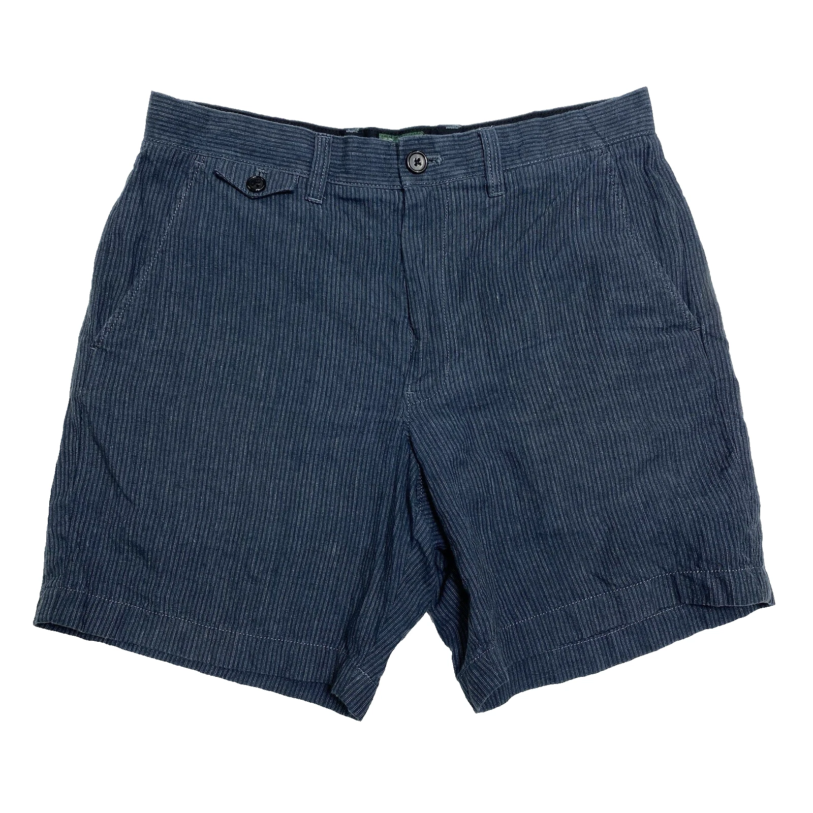 J.Crew 7” Linen Chino Shorts Mens 30 Navy Fine Stripe Lightweight Summer CH205
Opens in a new window