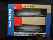 HO SCALE WALTHERS GOLD LINE 2-PACK ONTARIO NORTHLAND 50' BULKHEAD FLAT CARS