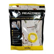 Realtree - Boy's Base Layer Top and Pants Set - L - Xtra Camo and White