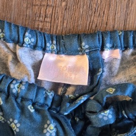 Victoria Secret Pajama Set Green Blue Floral Long Sleeve Pants Sz Medium New