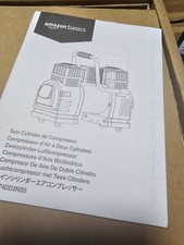 Amazon Basics - Portable Digital Air Compressor, Dual Battery Clamps