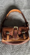 Mulberry Blenheim Vintage Shoulder Bag Tan Brown Leather with Buckles
