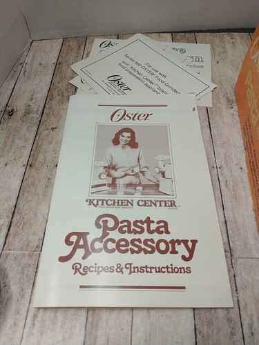 Vintage Oster Küchencenter Pasta Zubehörset 939-65 komplett mit Extras - Bild 4 von 9