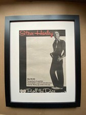 STEVE HARLEY ROLL THE DICE (C) (FRAMED) POSTER SIZED original music press advert