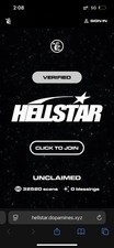 Hellstar Black Uniform Hoodie Size Small  