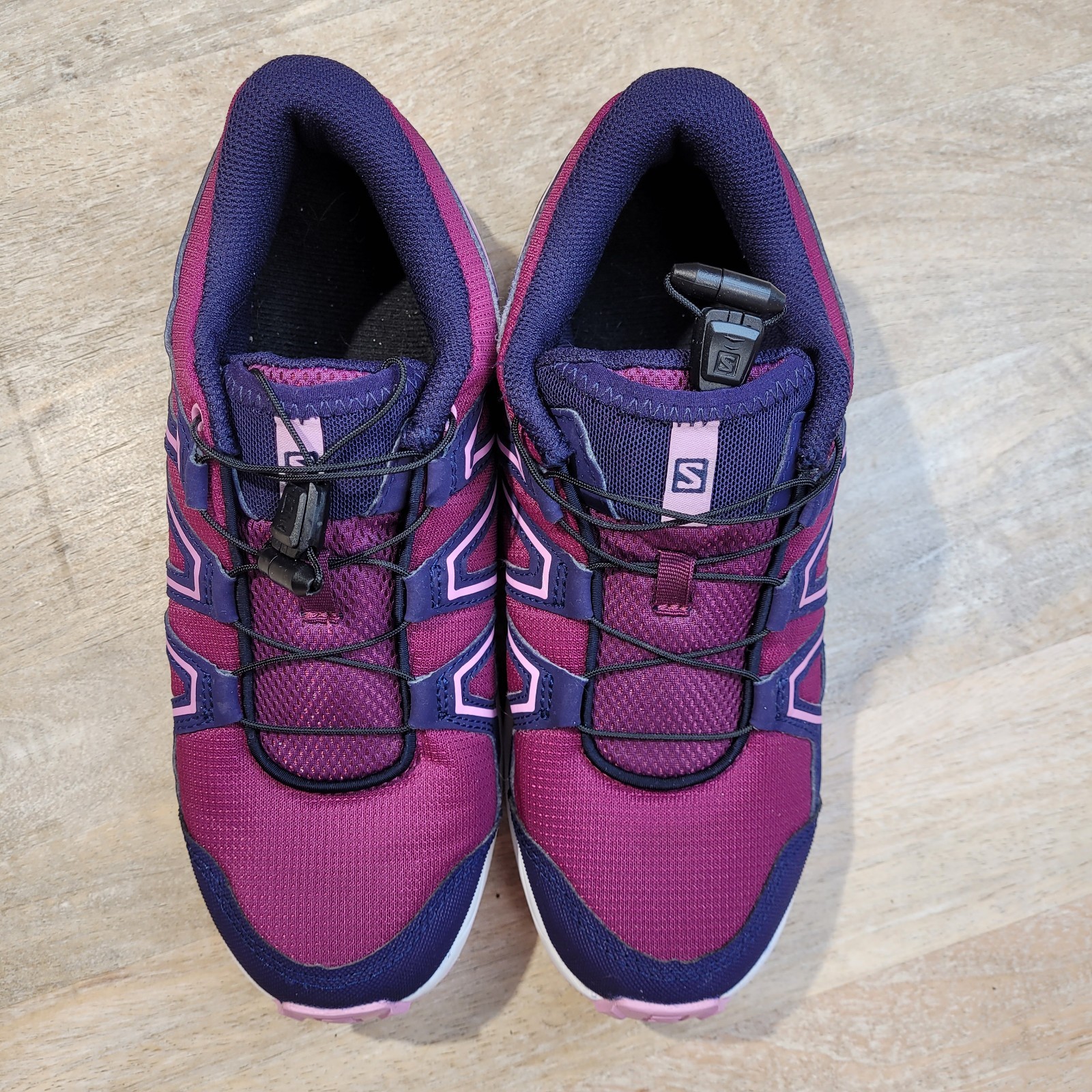 Scarpe da ginnastica Salomon giovani ragazze taglia 6 SpeedCross trail running viola