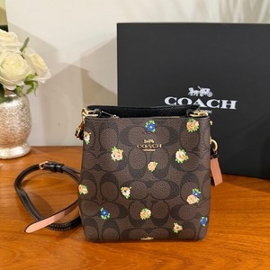 Coach Mini Town Bucket Bag in Signature Canvas Vintage Mini Rose Print Crossbody