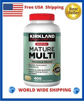 Kirkland Signature Mature Multi 400 Tablets *Adult 50+ Multi Vitamin & Mineral* 