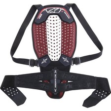 Alpinestars Nucleon Plasma Back Protector, Black/White/Red