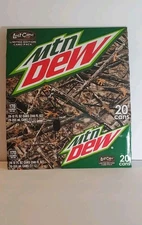 20 Pk Mountain dew Empty Sleeve 2014 Lost Camo Limited Edition Camo Pack 