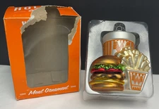 Whataburger Classic Whataburger Meal Ornament Burger Fries & Drink H16