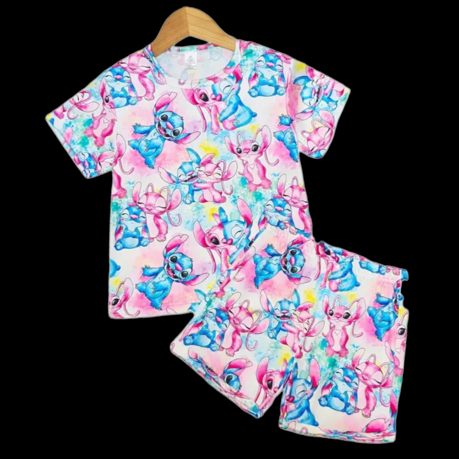 Personalised lilo and stitch pyjamas kids.. pyjama set. image 2