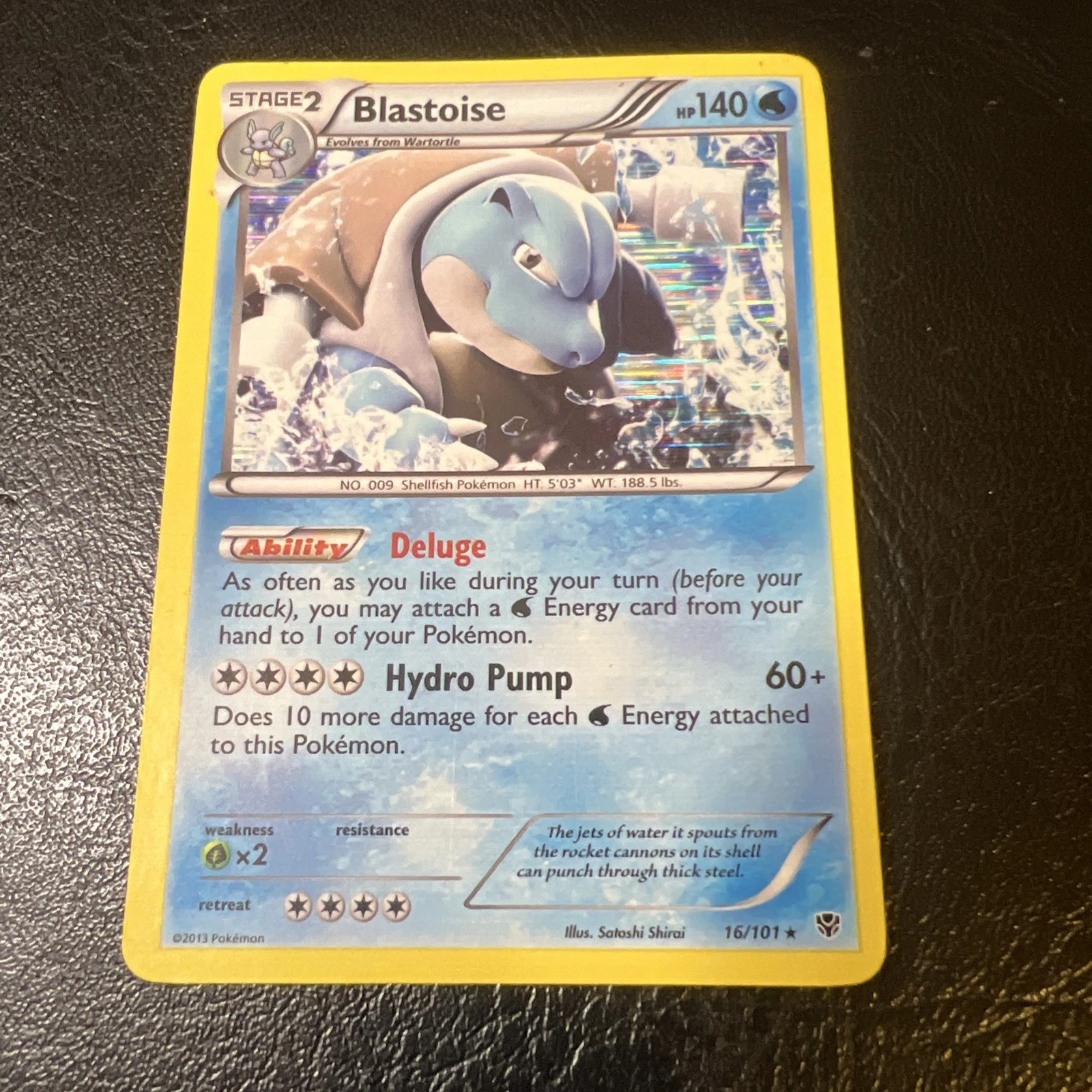 Blastoise 16/101 Plasma Blast Holo