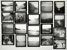 85 PLAQUES PHOTOS LANTERNE MAGIQUE Voyage TYROL AUTRICHE ALLEMAGNE, circa 1900