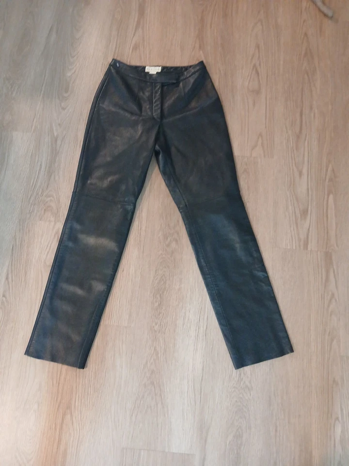 merona leather pants Sz 4 Black - Image 2 of 4