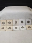 LOT OF 10 -MERCURY SILVER DIMES - MIXED DATES 1934 - 1944- NR AUCTION