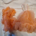 Vintage 1980 Peaches And Cream Barbie Dress And Shawl