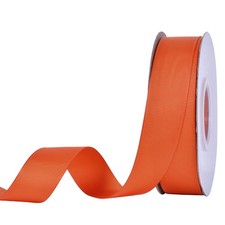 Orange Grosgrain Ribbon 1 Inch 25 Yards Great for Crafts Bows Flower Bouquet ...