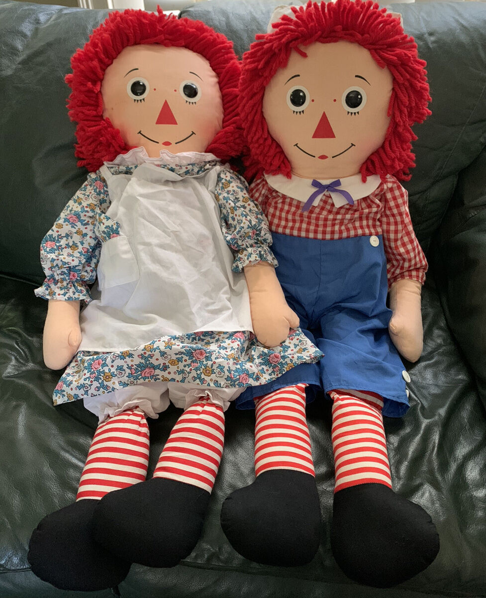 Vintage Knickerbocker 33” Raggedy Ann and Andy Dolls | eBay Vintage Knickerbocker 33” Raggedy Ann and Andy Dolls | eBay