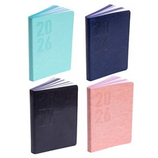 2026 Diary A5 Day to Page Full Year Planner Desk Soft Cover Luxury Printed Edges