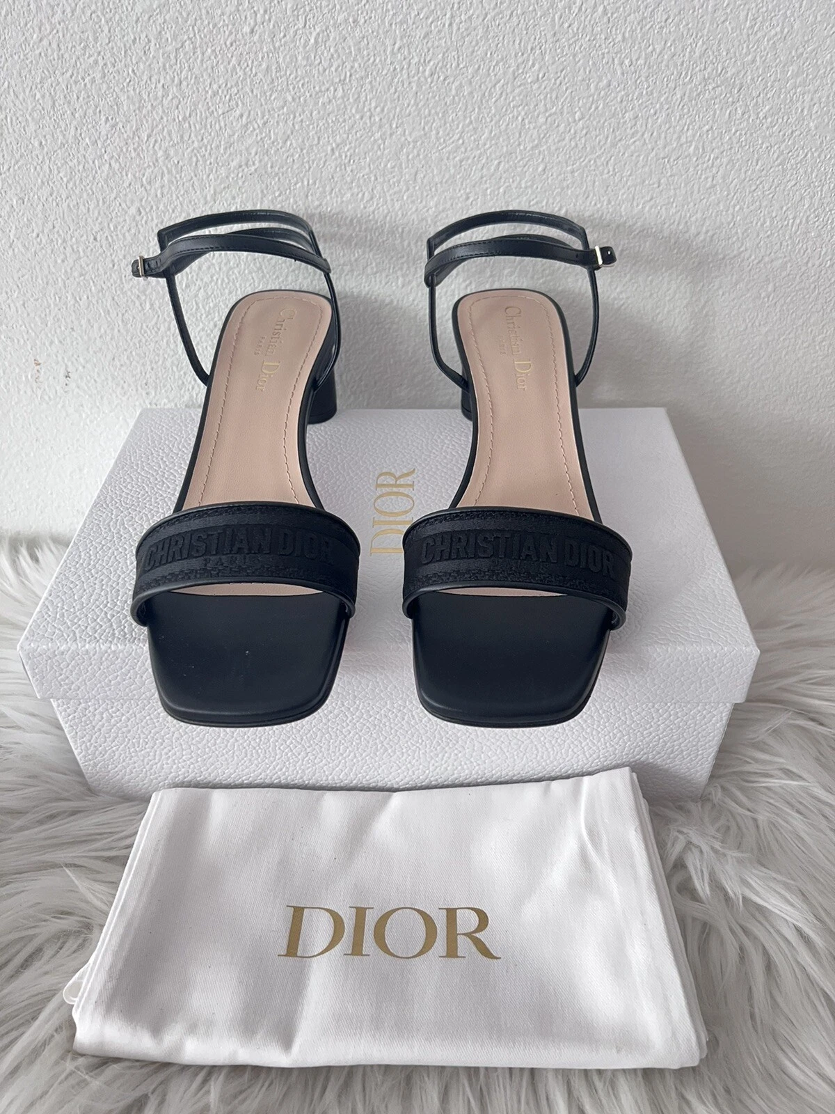 Sandale à talons Christian Dior DWAY logo J’adior Miss Or C’est mule 40 neuve dans sa boîte