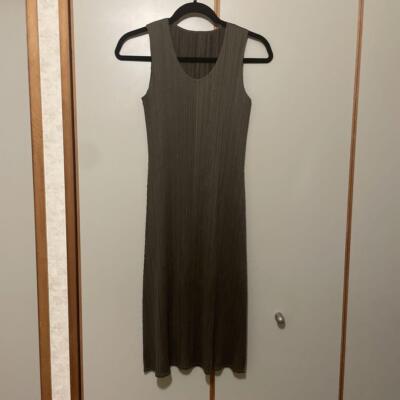 ワンピース PLEATS PLEASE ISSEY MIYAKE long onepiece Pleats One Piece Dress in Gradient Print