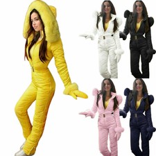 Damen Einteiler Skianzug Wasserdichter isolierter Schneeanzug Overall,Warm Gifts