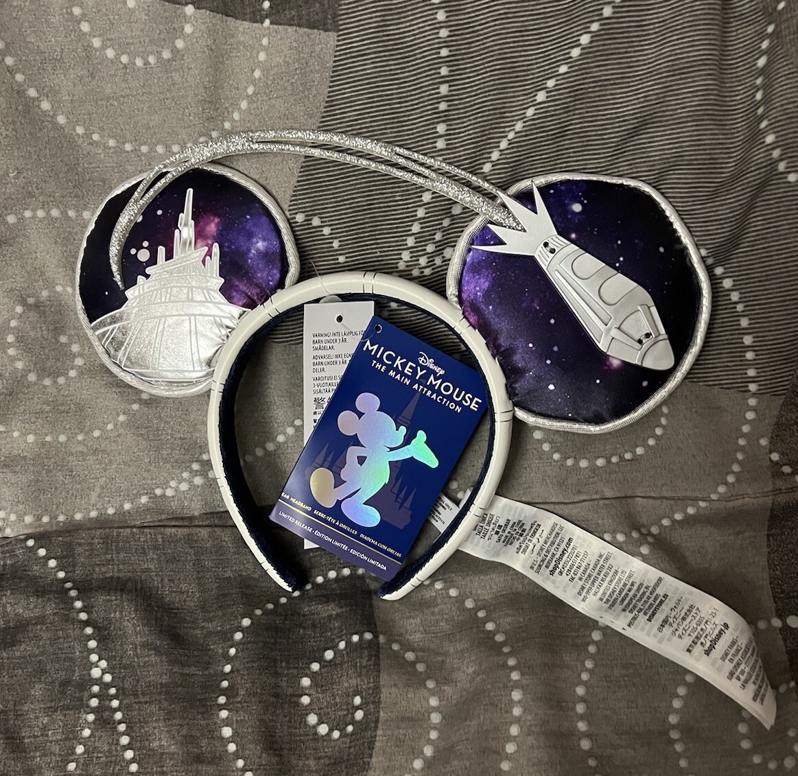 Mickey Main Attraction Space Mountain Ears Mickey Mouse: The Main Attraction Space Mountain Ears, Plush  main image 4