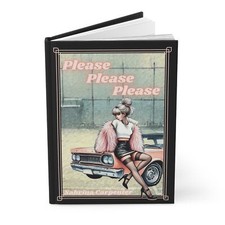 Sabrina Carpenter Please, Please, Please inspired bookcover hardback journal