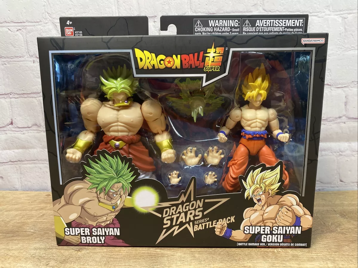 Dragon Ball Super Dragon Stars Super Saiyan Goku Battle Damage Ver. vs.  Super Saiyan Broly Dragon Ball Z Battle 2-Pack