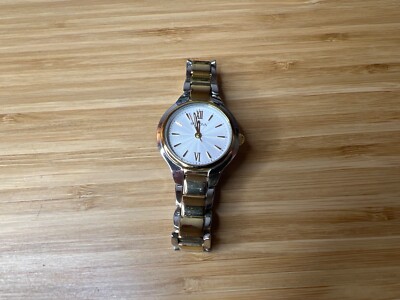 Bulova Women's Two Tone Stainless Steel Watch (New Battery Missing Some Links)