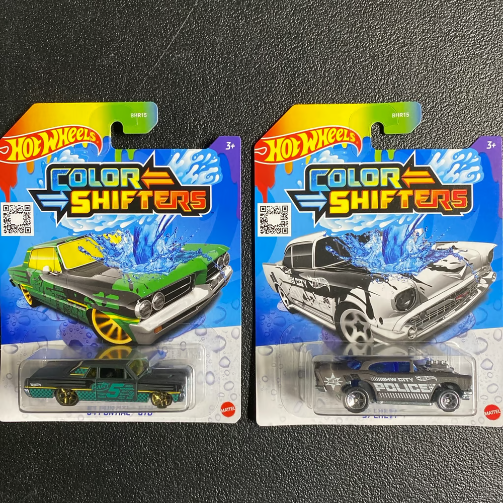 Hot Wheels Color Shifters '64 GTO and '57 Chevy