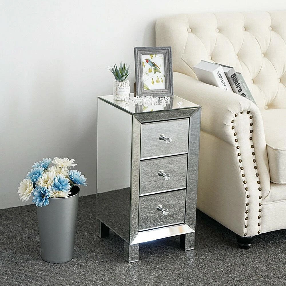 Crystal sale bedside table