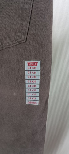 Articol e1641 jeans levi's 501 w31 L34 it45 Marrone nuovo con etichette misure s - Foto 6 di 9
