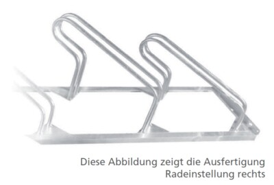 Schrg Fahrradstnder Reihenparker Radstnder 45 links rechts 55 mm 3 4 5  6 Rad | eBay.de