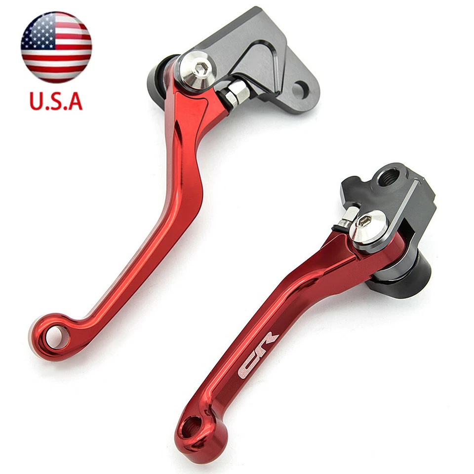 For Honda CR500 1992-2001 CNC Brake Clutch Levers CR Logo Handle Grips Aluminum - Изображение 2 из 4