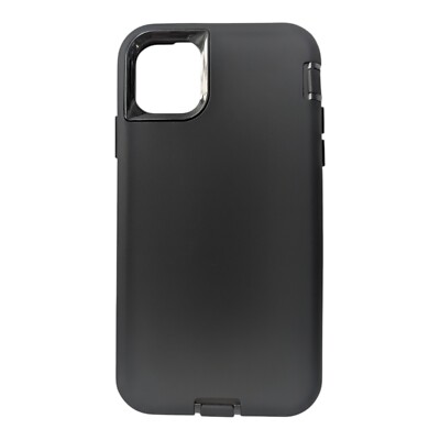 L7. ORIbox Soft-Touch Finish Liquid Silicone For Apple iPhone 11  - Black