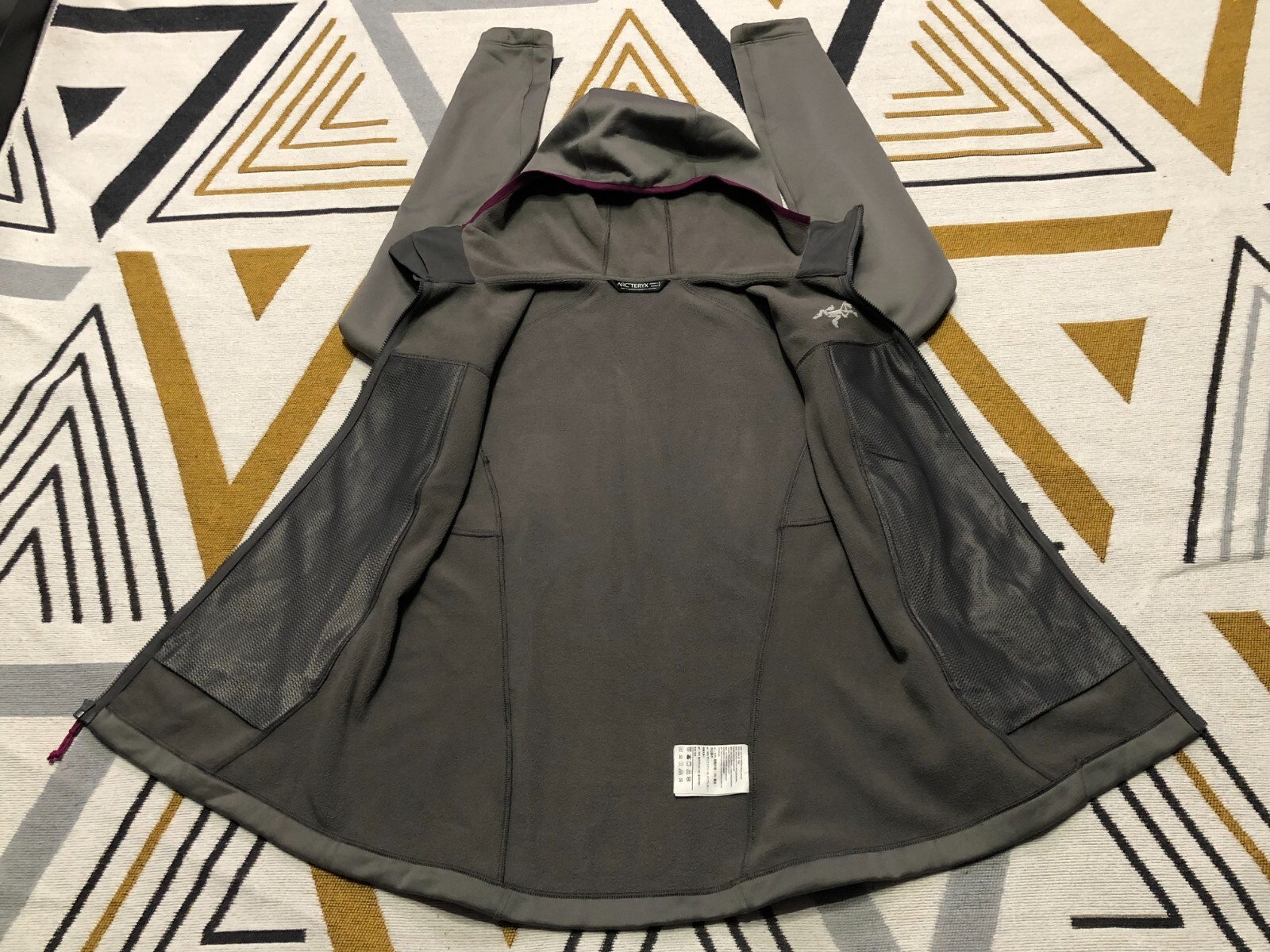 ARC'TERYX ARENITE Giacca con Cappuccio OUTDOOR MOUNTAIN Pile Donna Tg S